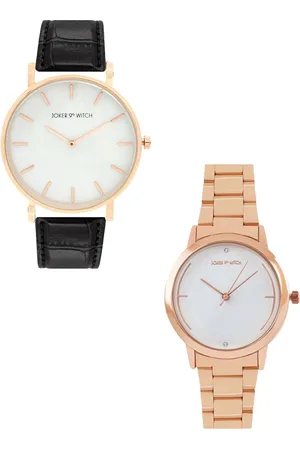 Joker & Witch Salt & Pepper Analogue Couple Watch Gift Set JWCW268