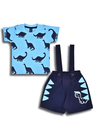 Wish Karo Infant Boys Printed Cotton T-shirt with Shorts