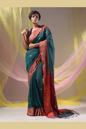 Charukriti Woven Design Pure Cotton Saree