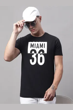 DOOR74 Men Typography Printed Cotton T-shirt