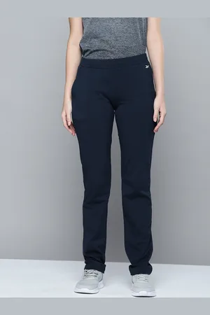 Reebok Women Navy Blue Solid Training FND Track Pants