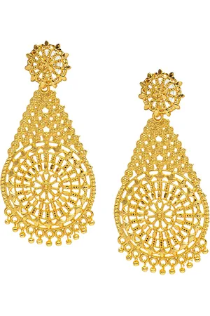 Shivansh Women Traditional Oval Drop Earrings