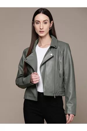 Label Ritu Kumar Women Crop Biker Jacket