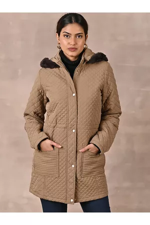 Lakshita Women Hooded Longline Parka Jacket