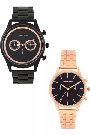 Joker & Witch Set Of 2 Pete & Ariana Analogue Couple Watch Gift Set JWCW225