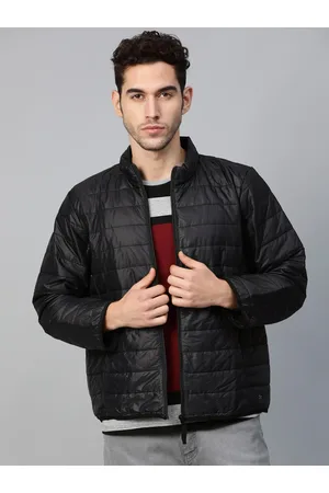 Roadster Men Grey Solid Puffer Jacket