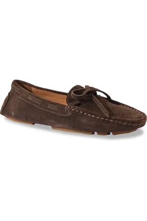 Eske Women Textured Lightweight Leather Boat Shoes
