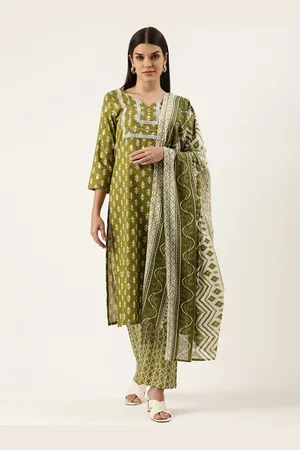 SWAGG INDIA Women Ethnic Motifs Printed Gotta Patti Kurta With Trousers & Dupatta