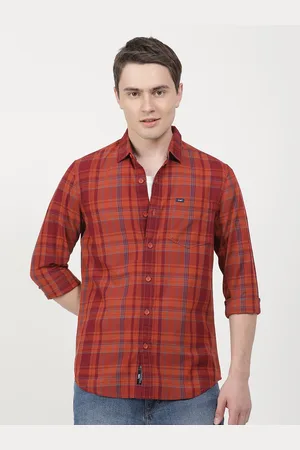 Lee Men Checked Casual Cotton Shirt