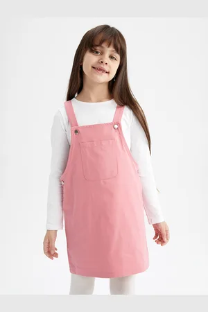 DeFacto Girls Pure Cotton Pinafore Dress