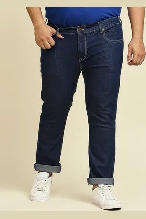 High Star Men Plus Size Slim Fit Stretchable Jeans