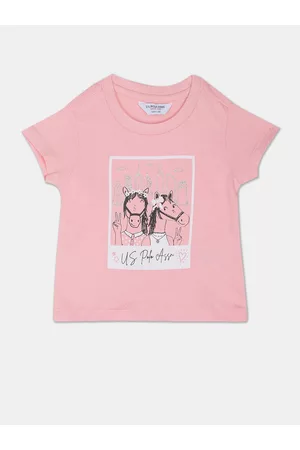 Ralph Lauren Girls Graphic Printed Pure Cotton T-shirt