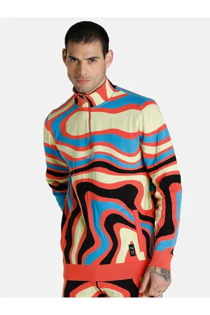 PUMA Men Coral Lava Knit Basketball Sweatshirt