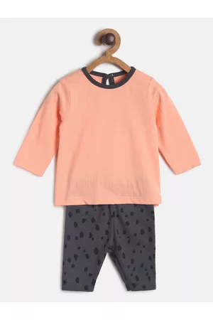 MINI KLUB Girls Pink & Grey T-shirt with Pyjamas