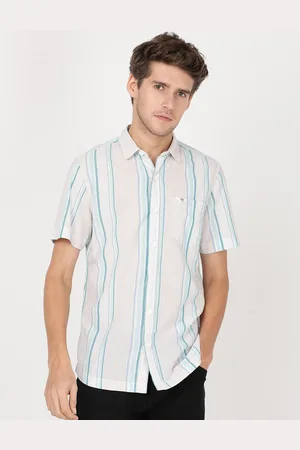 Lee Men Slim Fit Striped Casual Cotton Shirt