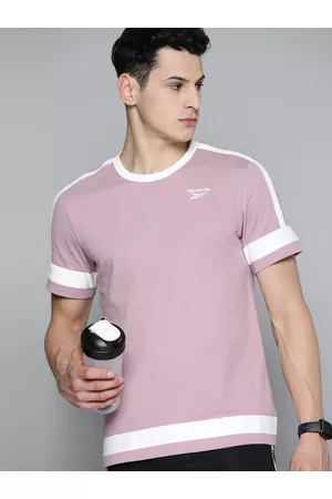 Reebok Men WCE Brand Logo Printed Pure Cotton Slim Fit T-shirt