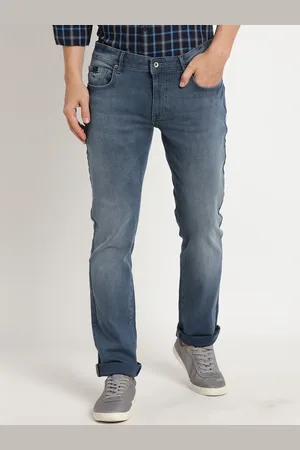 Indian Terrain Men Brooklyn Slim Fit Light Fade Pure Cotton Jeans