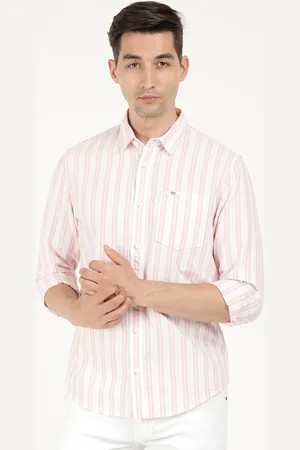 Lee Men Striped Cotton Casual Shirt