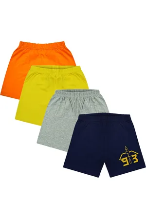 Silver Fang Boys Pack of 4 Cotton Shorts