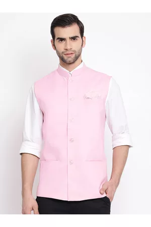 Vastramay Men Nehru Jackets with Square Pocket