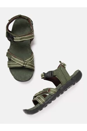 Woodland Men Nubuck Leather Comfort Sandals