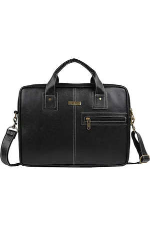 Veneer Unisex Black Laptop Bag