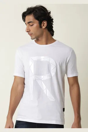 RARE RABBIT Men Rings-4 Slim Fit Solid Polo Collar T-Shirt