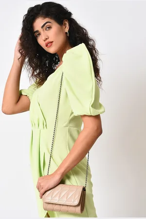 Campus Sutra Textured Quilted Structured Sling Bag