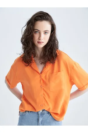 DeFacto Women Regular Fit Lapel Collar Casual Shirt