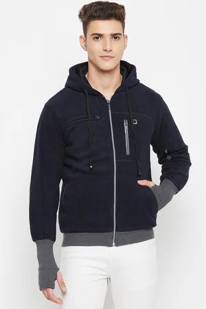 Duke Men Blue Hooded Sweatshirt