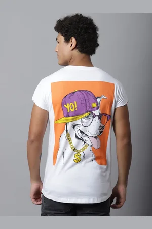 DOOR74 Men Graphic Printed Cotton T-shirt