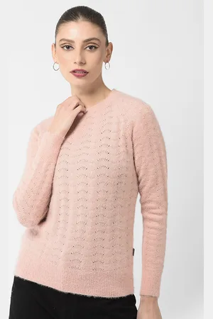 Crimsoune Club Women Open Knit Pullover Sweater