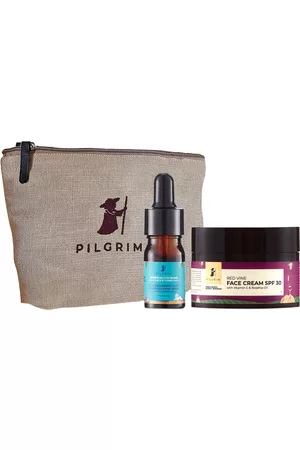 Pilgrim Women Sets - Set of Hyaluronic Acid Hydration Super Serum & Red Vine Face Cream - 55 g