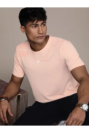 FORCE IX Men Pure Cotton Brand Logo Printed T-shirt