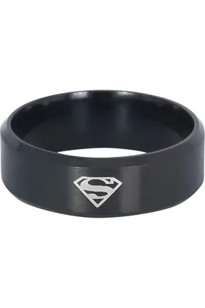 OOMPH Men Titanium Superman Broad Finger Ring
