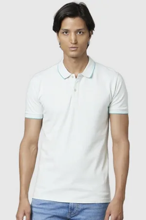Celio Men Polo Collar Slim Fit Cotton T-shirt