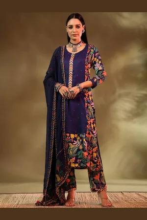 Baise Gaba Women Floral Printed Kurta with Trousers & Dupatta