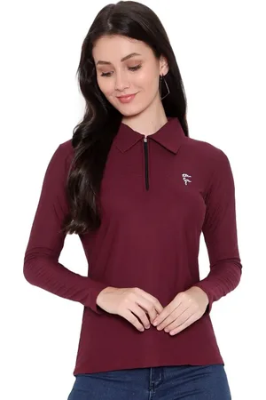 Diaz Women Polo Collar T-shirt