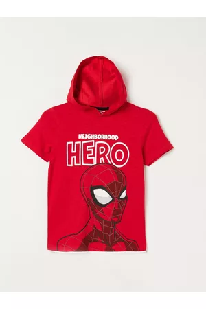 Lifestyle Men T-shirts - Boys Spider-Man Printed Cotton T-shirt