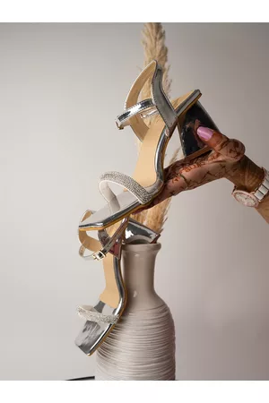 Shoetopia Embellished Block Heels