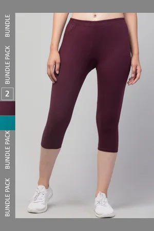 Apraa & Parma Clothing Women Pack of 2 Skinny Fit Cotton Capris