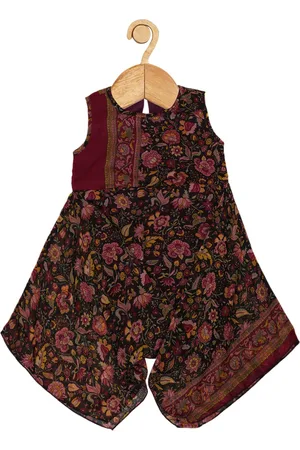 Creative Floral Printed A-Line Dress