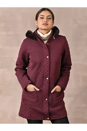 Lakshita Women Longline Hooded Quilted Jacket