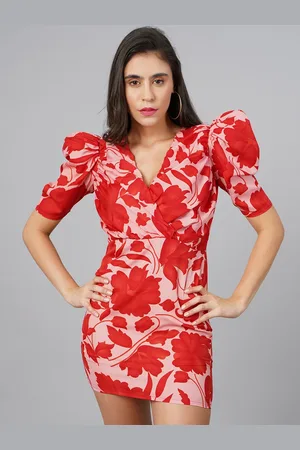 Cation Floral Crepe Sheath Dress