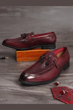 MUTAQINOTI Men Brown Tassel Loafers