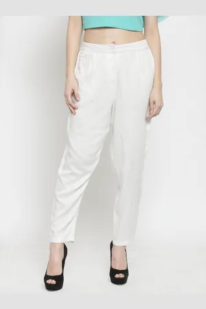 Sera Women Mid-Rise Pleated Cigarette Trousers