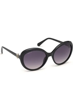 Swarovski Women Oval Sunglasses with UV Protected Lens SK0204 58 01B