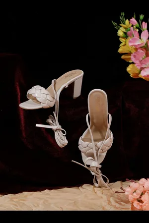 Truffle Collection Open Back Block Heels