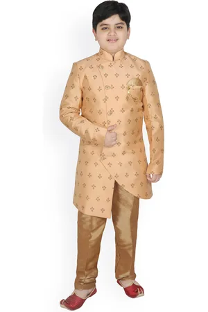 SG Boys Printed Sherwani Set