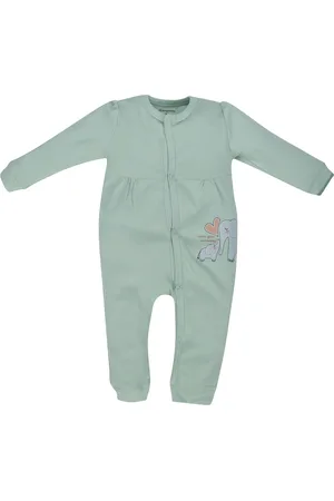 My Milestones Infant Girls Printed Pure Cotton Rompers